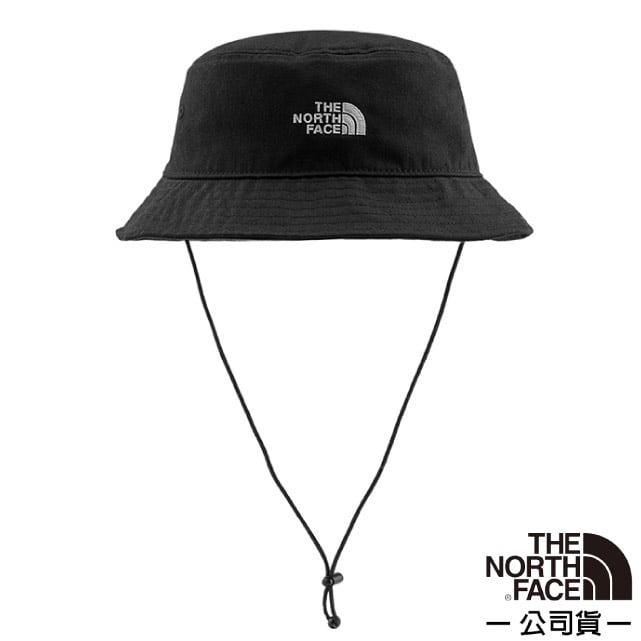 【The North Face】男女 NORM BUCKET 輕質透氣遮陽帽.圓盤帽(可調節帽帶) 7WHN-JK3 黑✿30E010